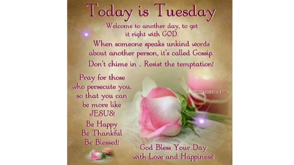 Aesthetic Tuesday Blessings images