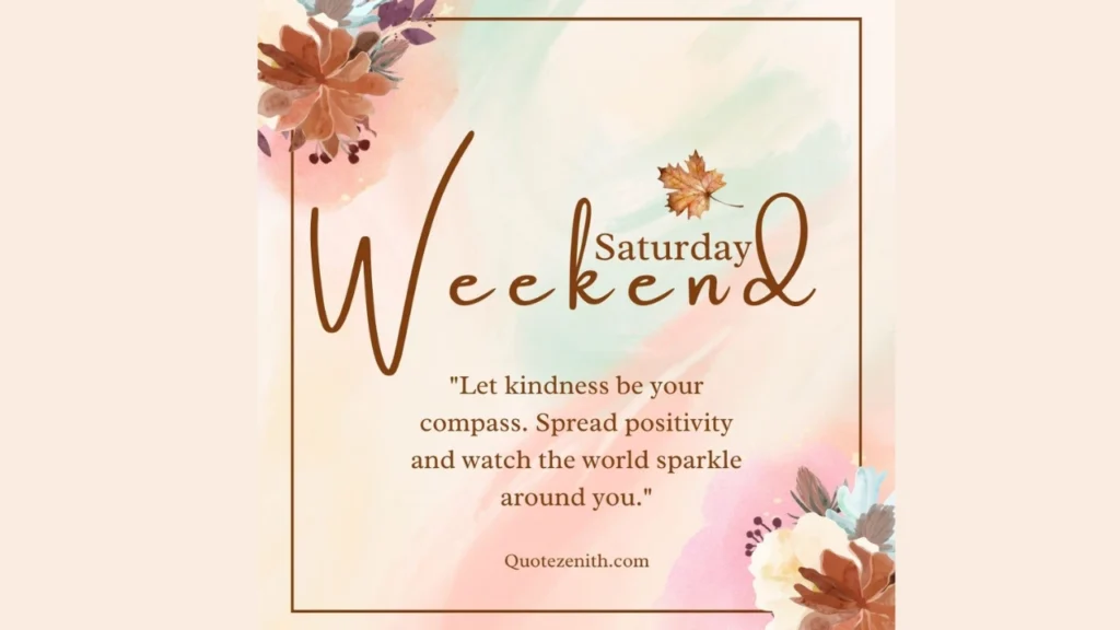 Positive Saturday Blessings images Quotes