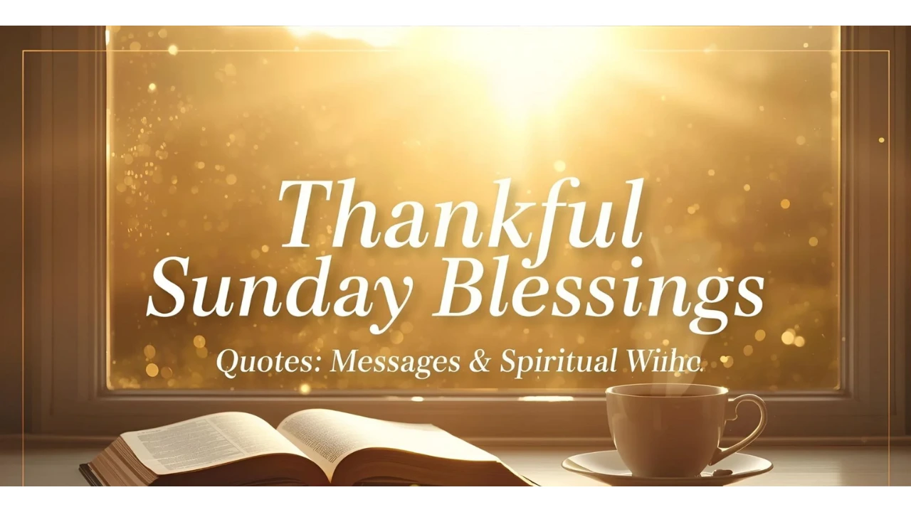 Thankful Sunday Blessings Quotes